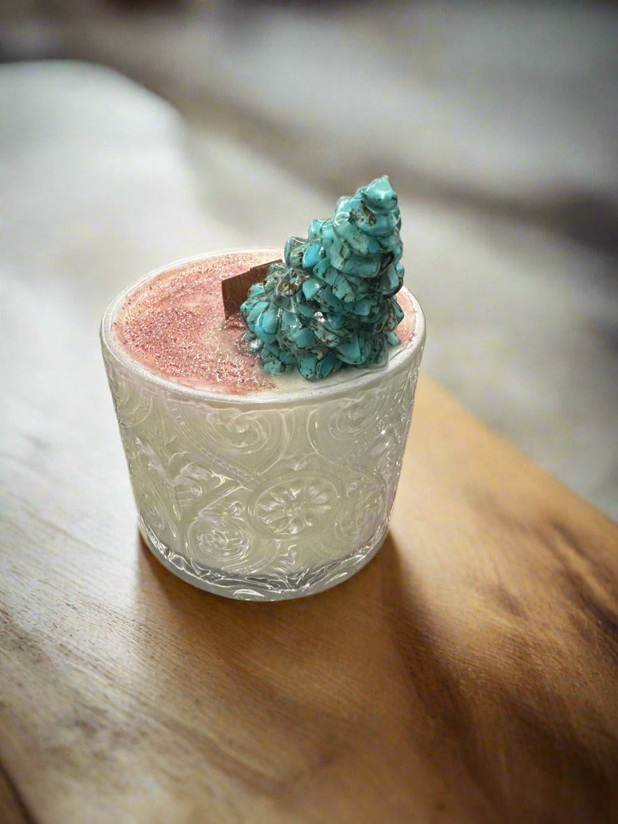 Christmas Tree Gemstone Candles!