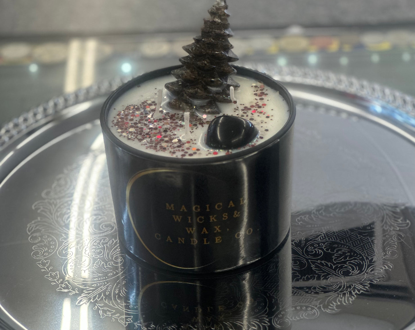 Christmas Tree Gemstone Candles!