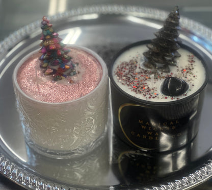 Christmas Tree Gemstone Candles!