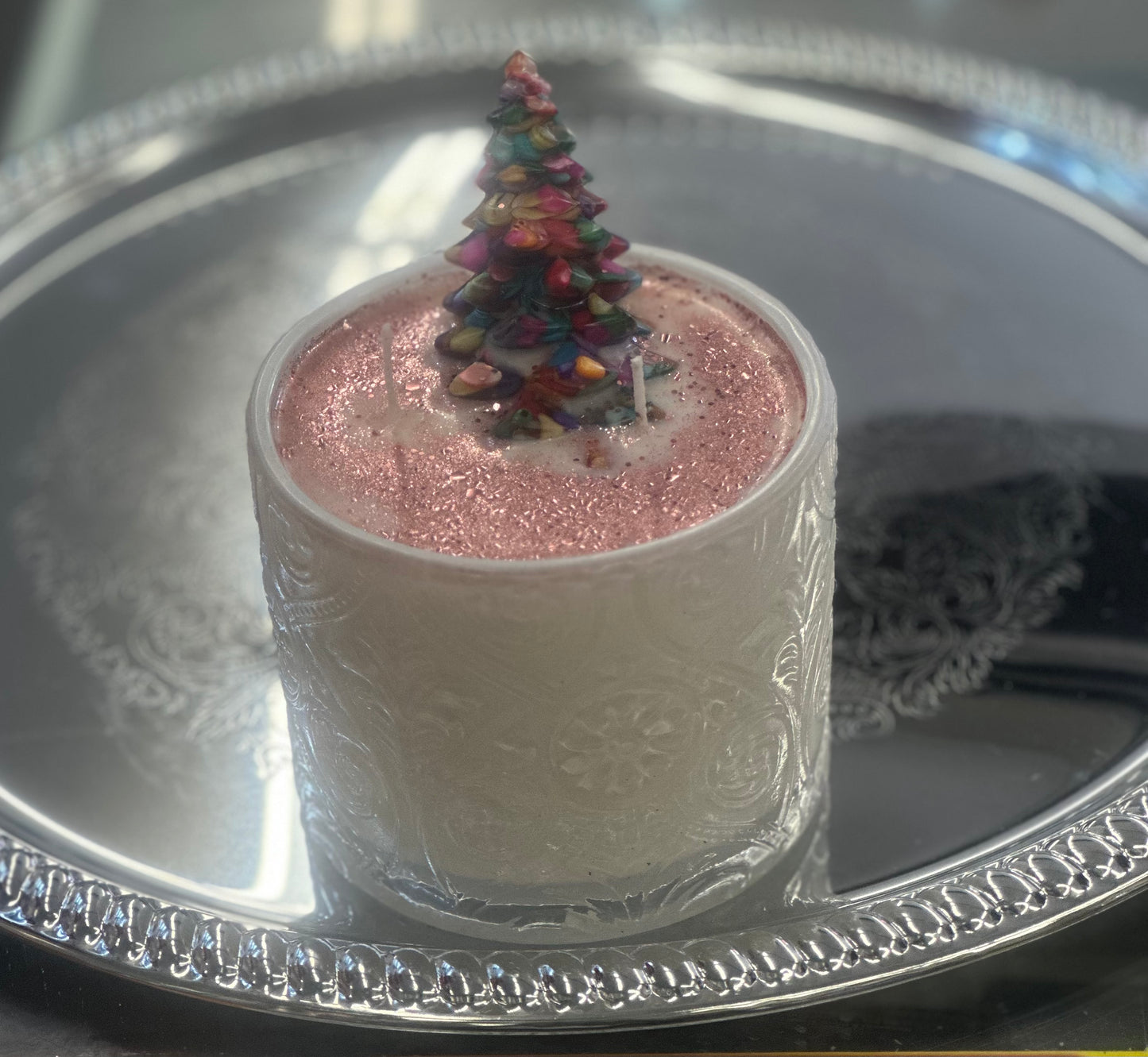 Christmas Tree Gemstone Candles!