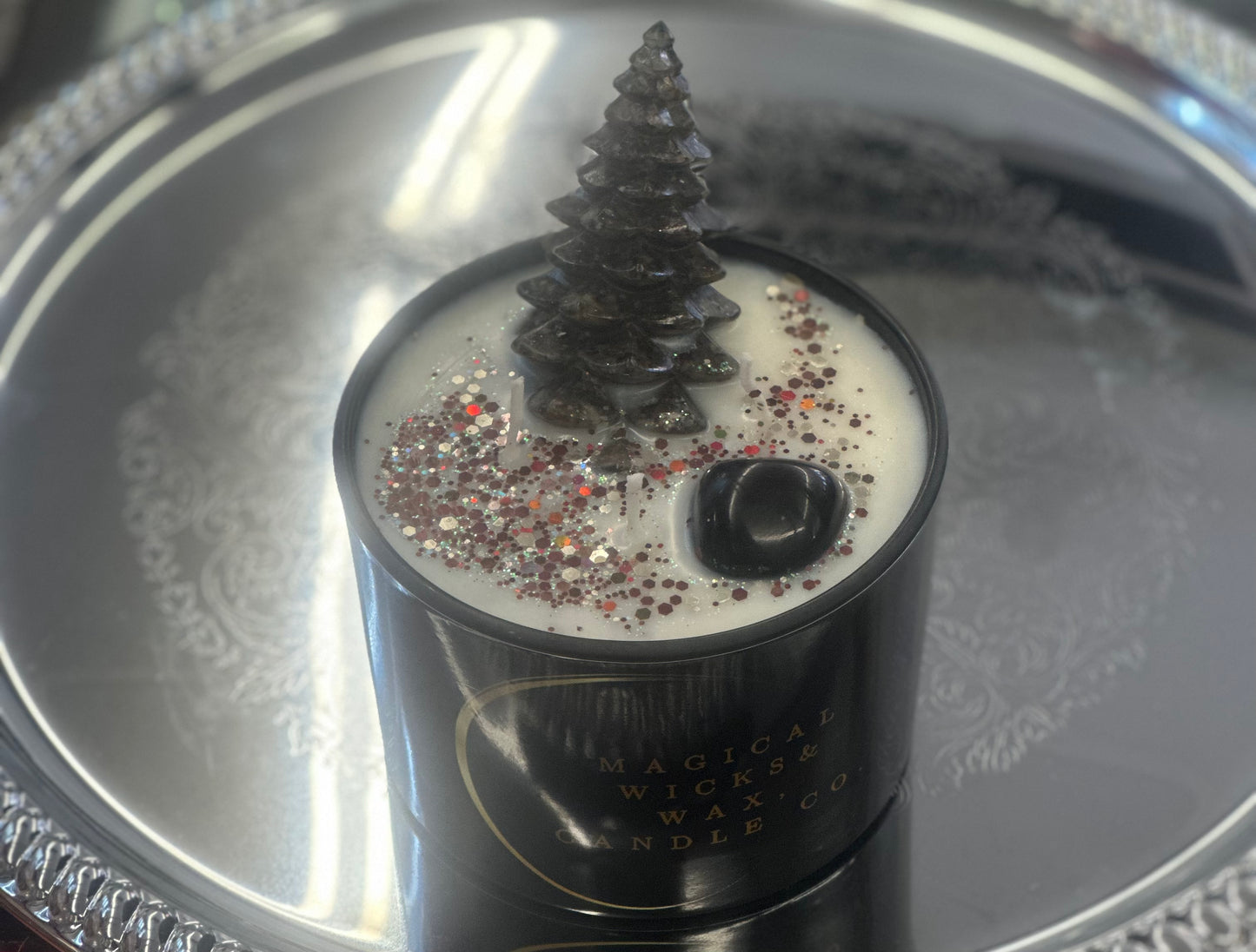 Christmas Tree Gemstone Candles!