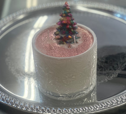 Christmas Tree Gemstone Candles!