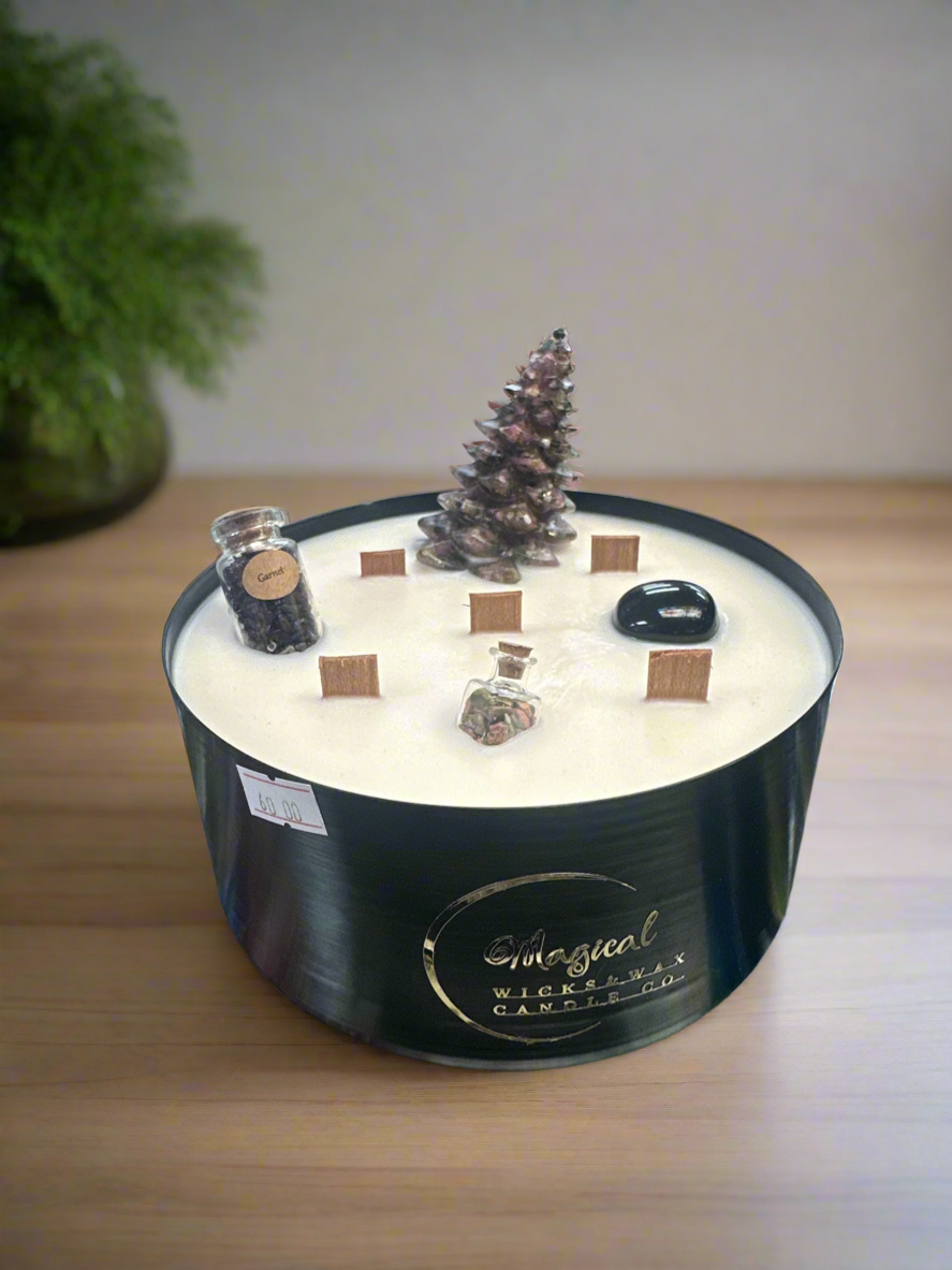 Christmas Tree Gemstone Candles!