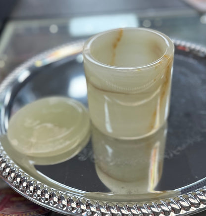 Stone ONYX Candle with refills