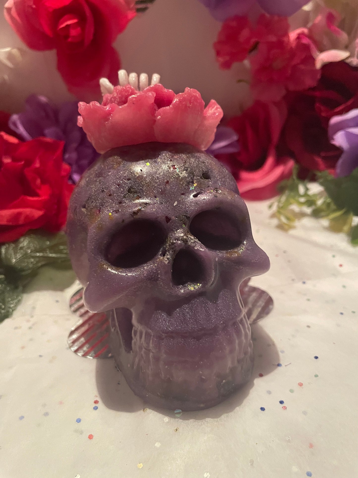 Love Spell Flower Skull