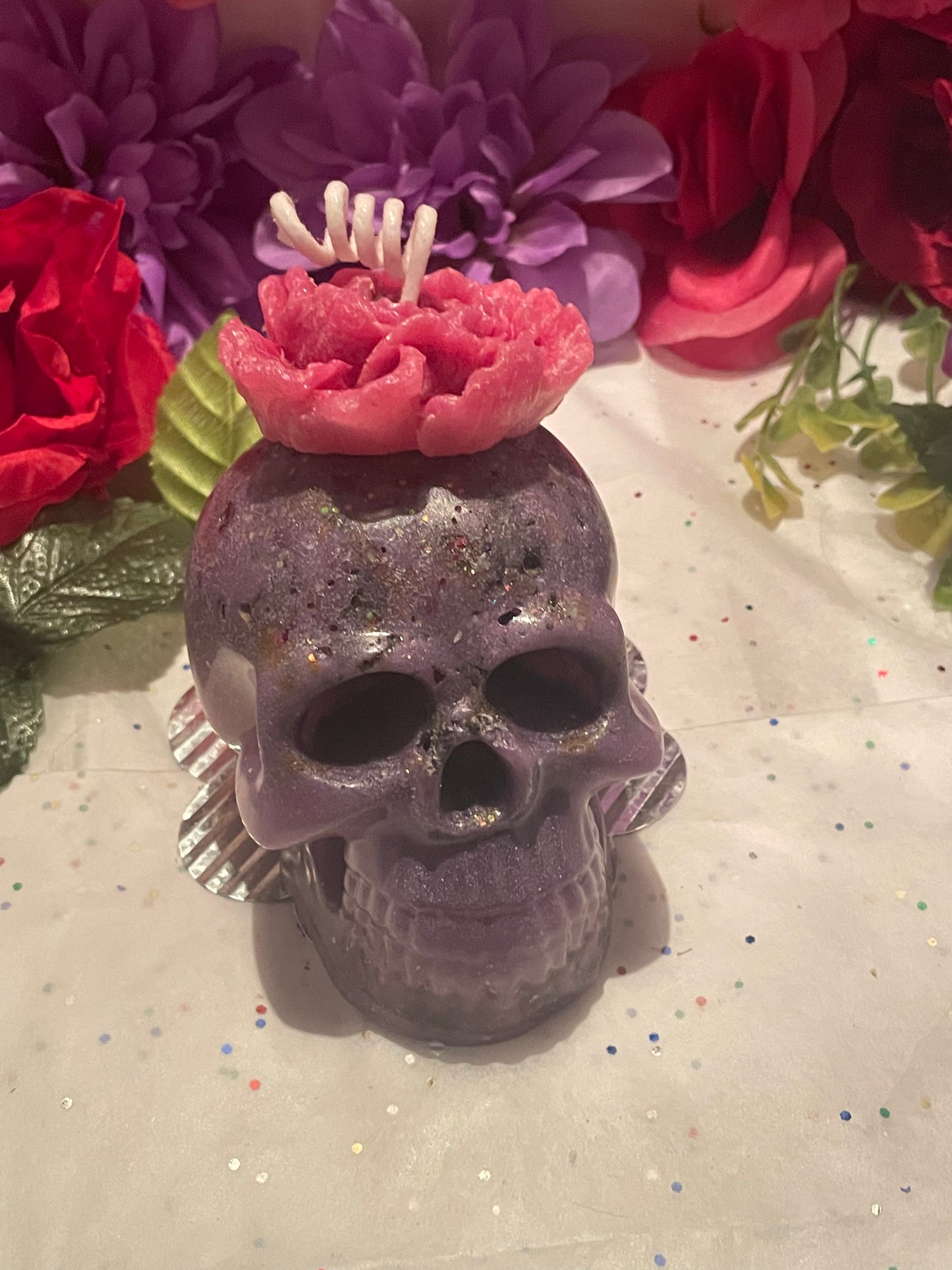 Love Spell Flower Skull