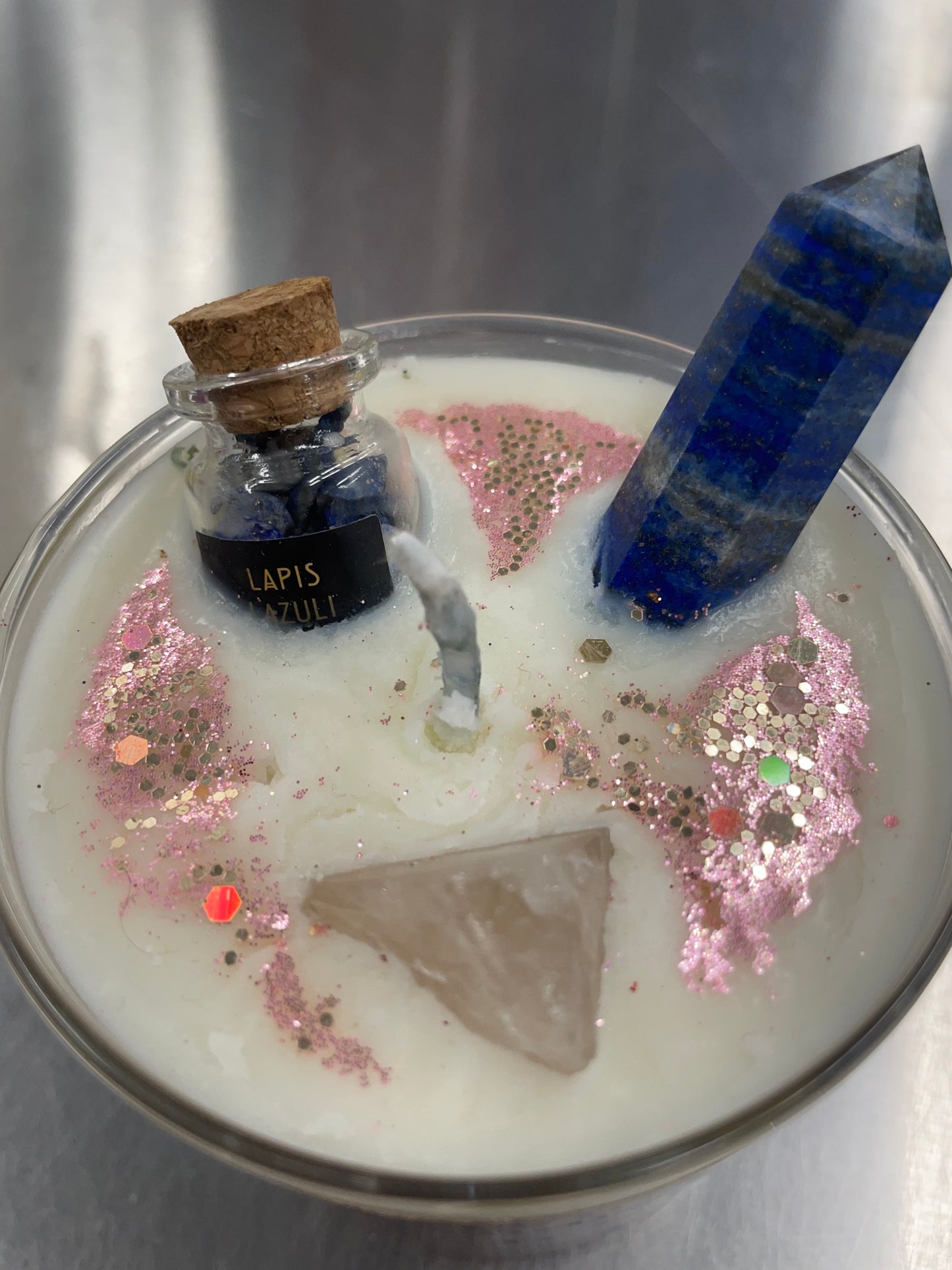 Little Healing Gemstone Candle