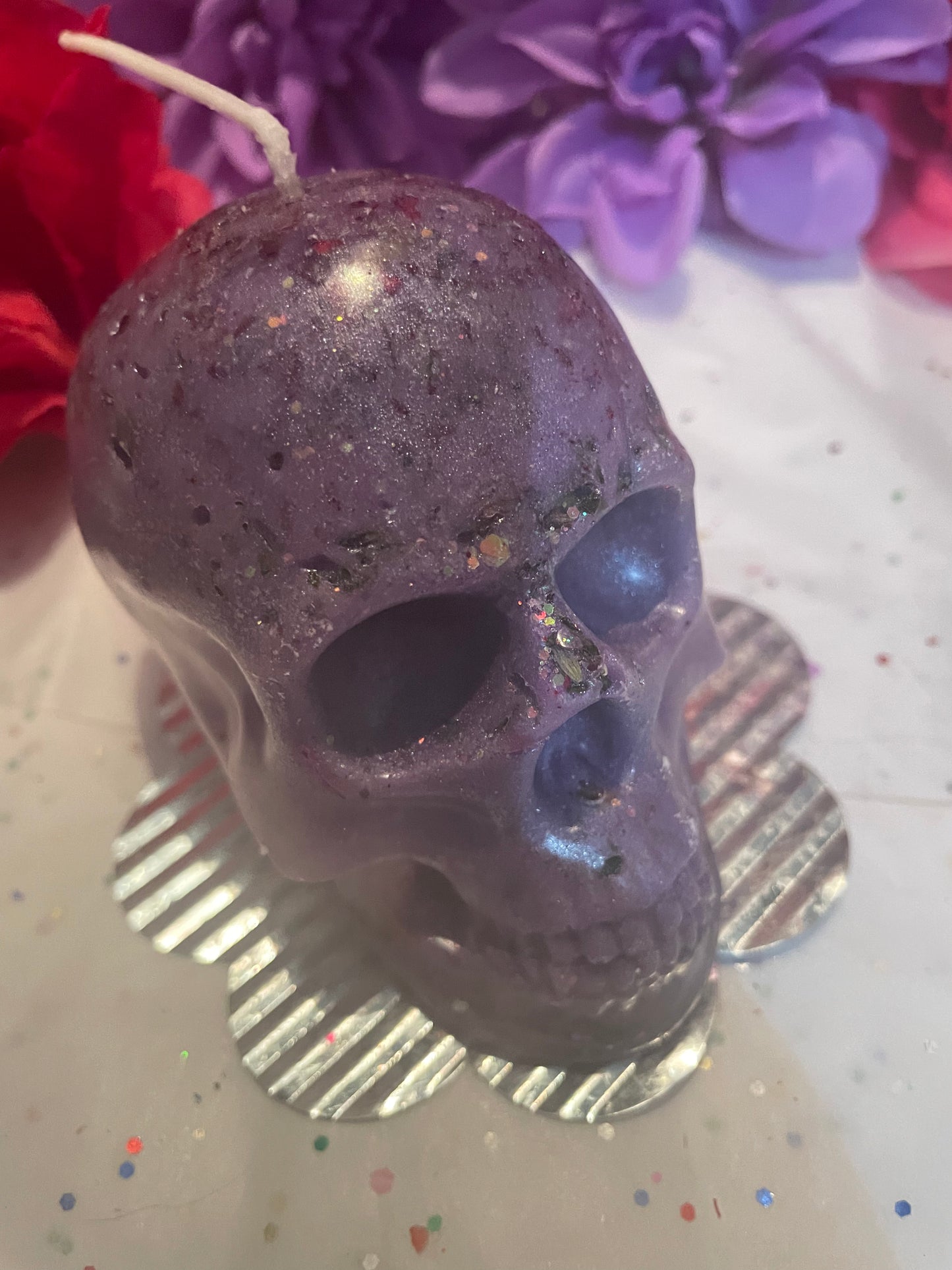 Love Spell Flower Skull