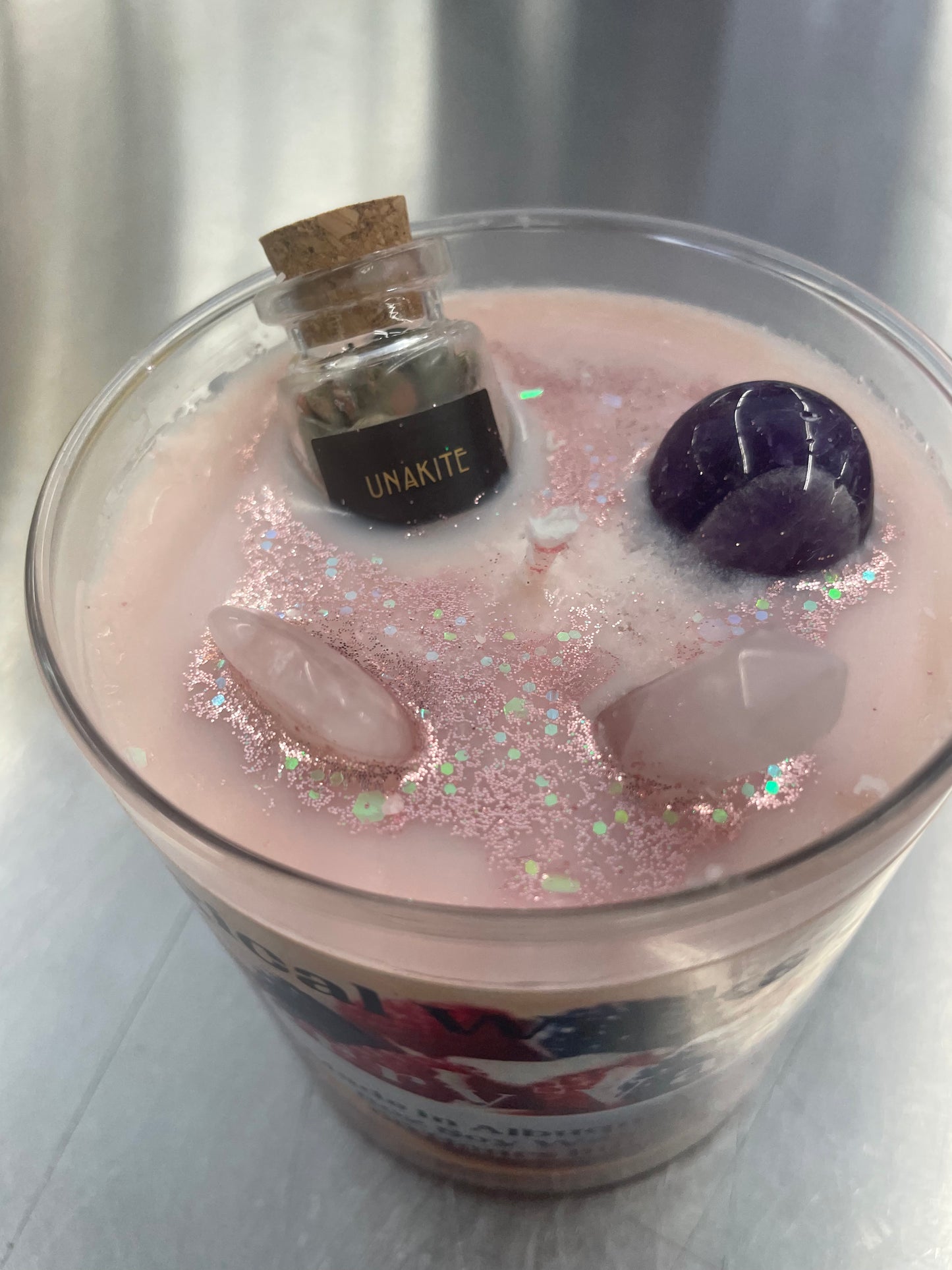 Little Healing Gemstone Candle